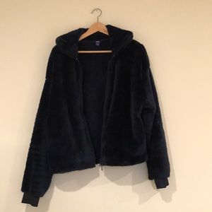 Fuzzy Zip Up JoyLab Jacket (L)